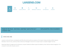 Tablet Screenshot of lansend.com